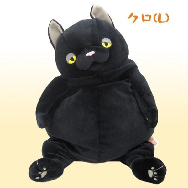 Morisaka Global - Black Cat Plush – Mochi Cat - L Size