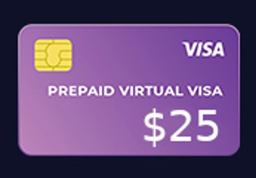 Prepaid Virtual VISA $25
