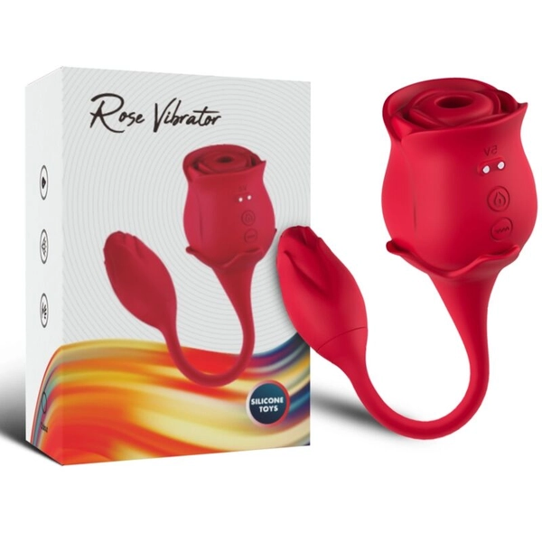 ARMONY - PINK CLITORIS SUCKER VIBRATOR 10 MODES RED