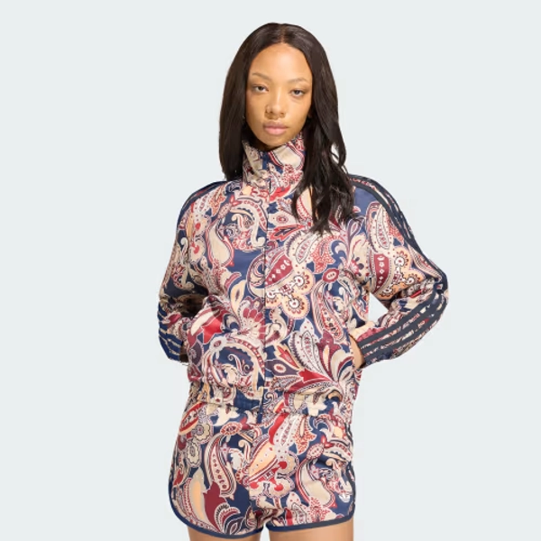 ADIDAS LIBERTY LONDON FIREBIRD SATIN TRACK TOP