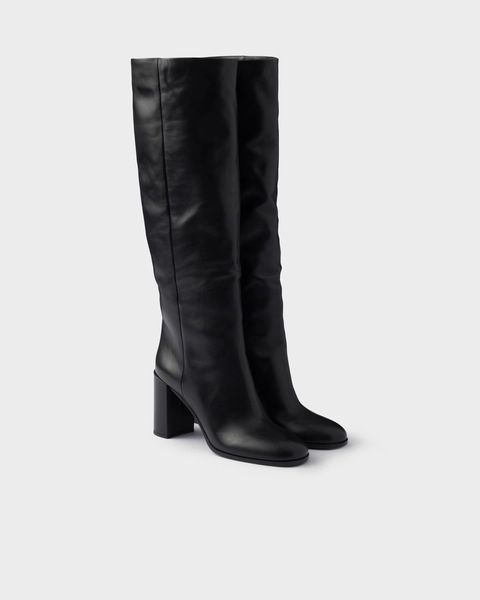 Stiefel aus Leder mit Absatz