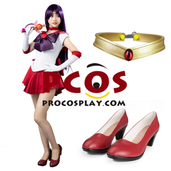 Sailor Moon Sailor Mars Hino Rei Cosplay Costume Set mp000570
