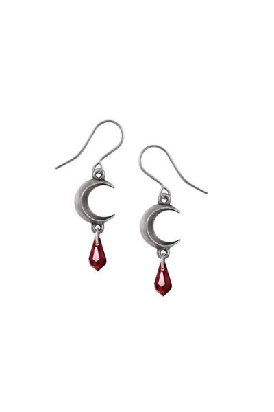 Alchemy England EarRings | Tears Of The Moon Red