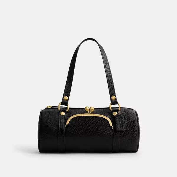 Kisslock Barrel Bag
