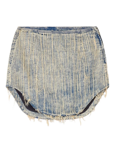 Diesel frayed denim asymmetric skirt | 24