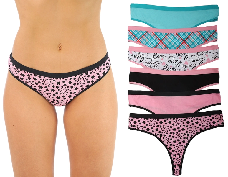 Just Intimates New York Cotton Panties Underwear (Pack of 6)