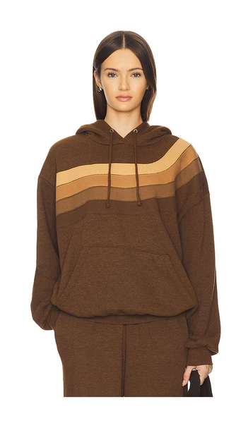 Wave Stripe 4 Relaxed Pullover Hoodie