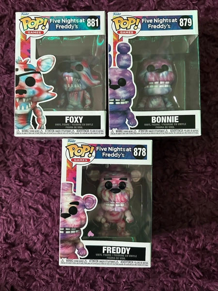 FNAF Funko Pop Tie Dye Lot 