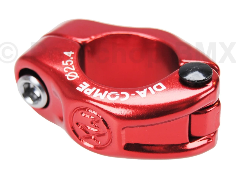 Dia-Compe MX hinged old school BMX seat clamp - 25.4mm (1") RED