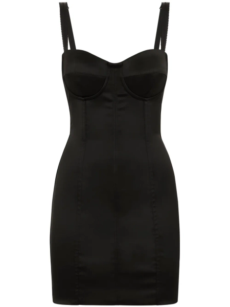 Dolce & Gabbana DNA satin bustier minidress | 36