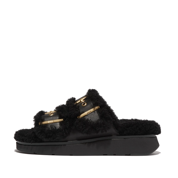 Women's Gen-Ff Buckle Shearling Slides | FitFlop US