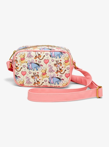 Loungefly Disney Winnie The Pooh Hearts Camera Crossbody Bag