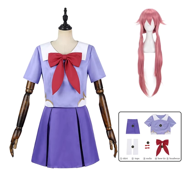 Gasai Yuno cosplay + wig 