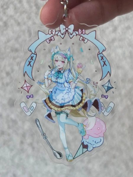 hololive x tsun scoops Fuwawa Abyssgard 3" Acrylic Keychain (Pre-Order) — tsun scoops