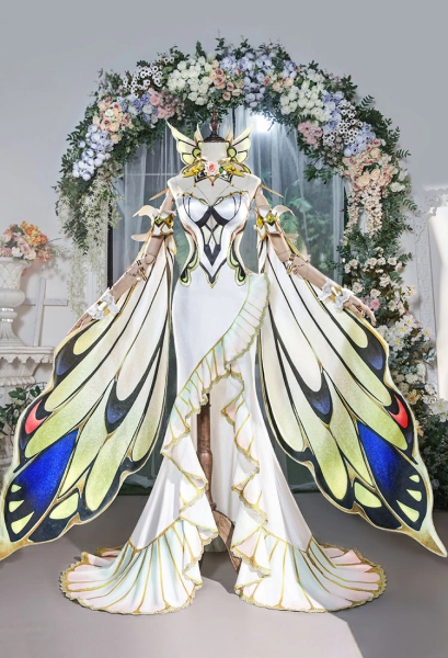 Code Giasu C.C. Lost Stories Cosplay Costume Dress with Long Sleeves and Headpiece