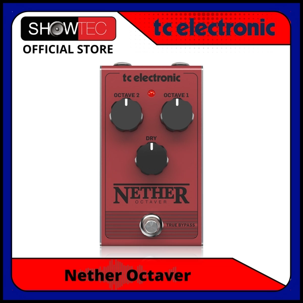 TC Electronic Nether Octaver Classic All-Analog Octave Pedal with 1 or 2 Octaves Below Original for Adding Warm Deep Bottom End