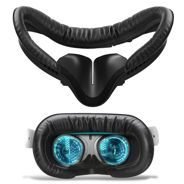 Soporte facial VR de cuero sintético de repuesto para Oculus Quest 2