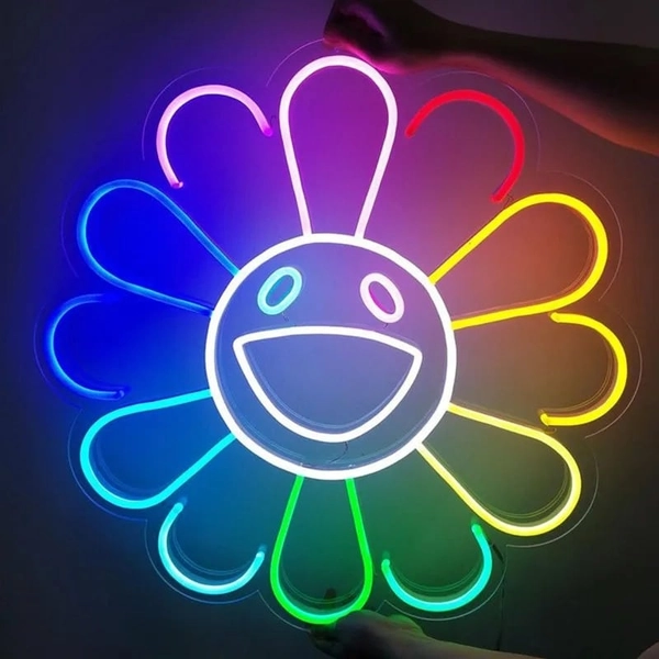 Neon LED Flower Takashi Murakami - La Boutique du Néon