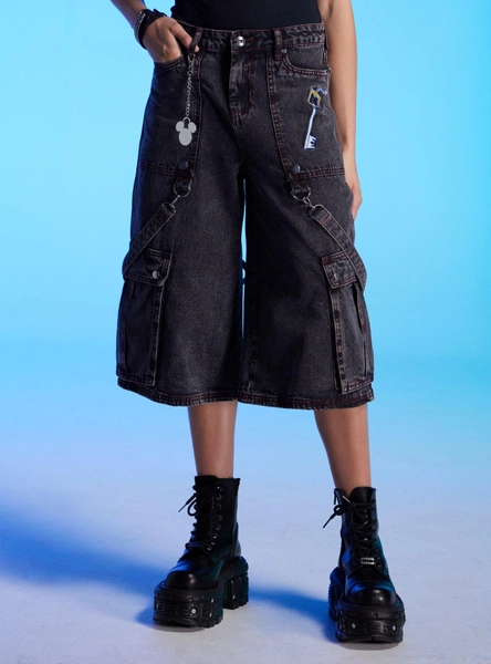 Her Universe Disney Kingdom Hearts Keyblade Cargo Jorts