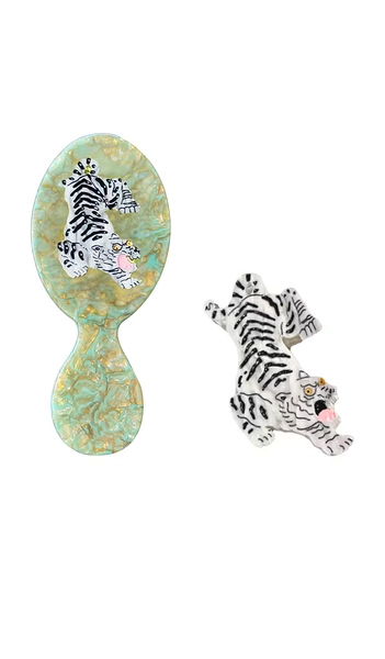 Solar Eclipse Hand-painted Tiger Handbag Heroes Edit Gift Set in Beauty: NA.