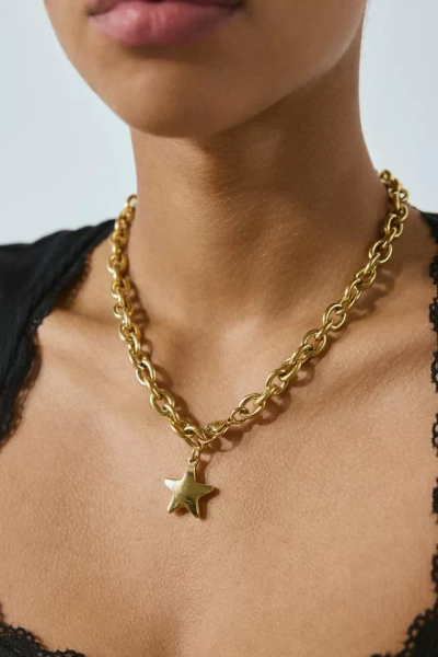 Puffy Star Charm Necklace
