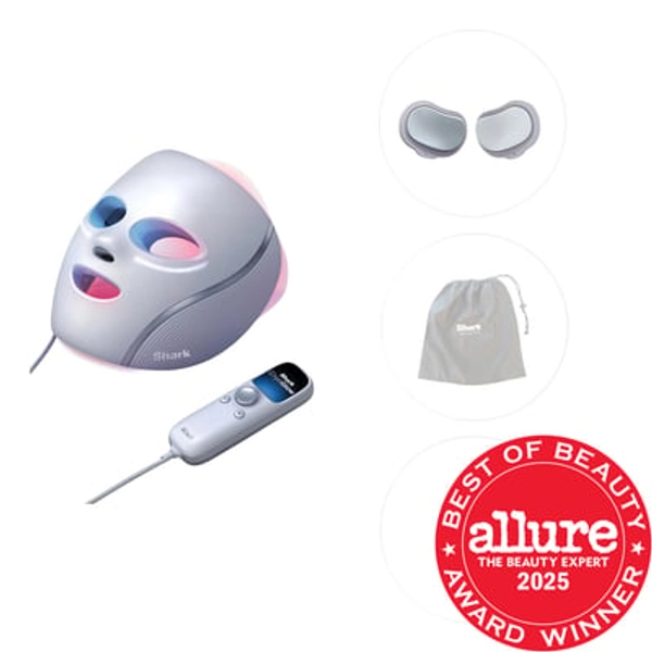 Shark Beauty CryoGlow Cooling + LED Face Mask & Facial Glo Skin Tool Lilac