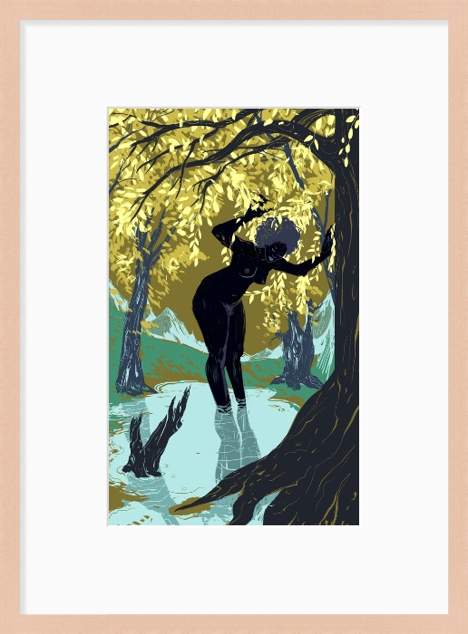 Xvii -The Star - Gold Art + Print | Emily Lubanko