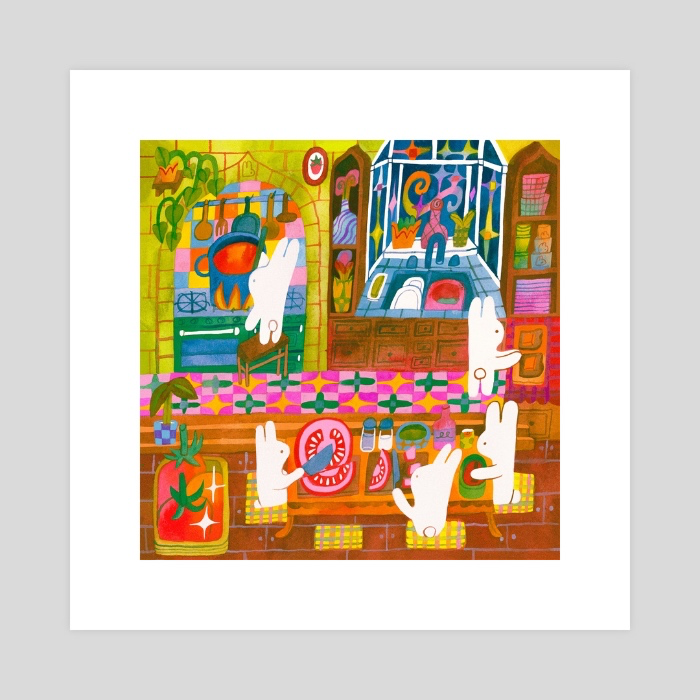 Making Tomato Soup Print + Frame | Oddrabbits 