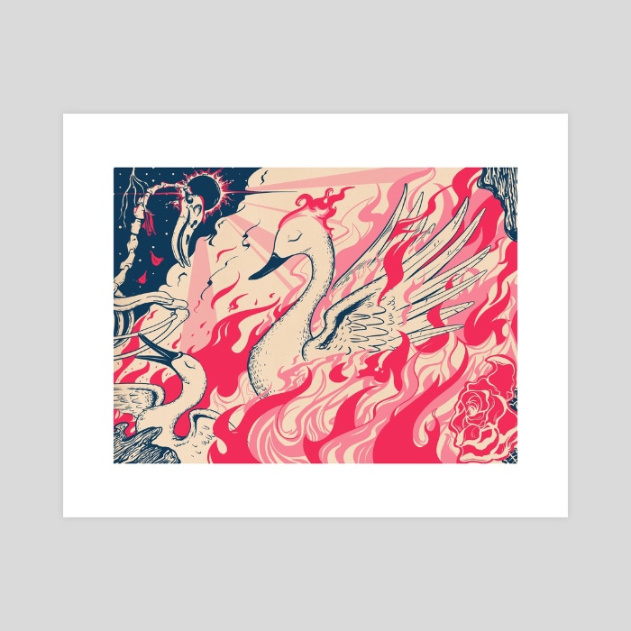 Phoenix Rebirth Print + Frame | Jake Giddens