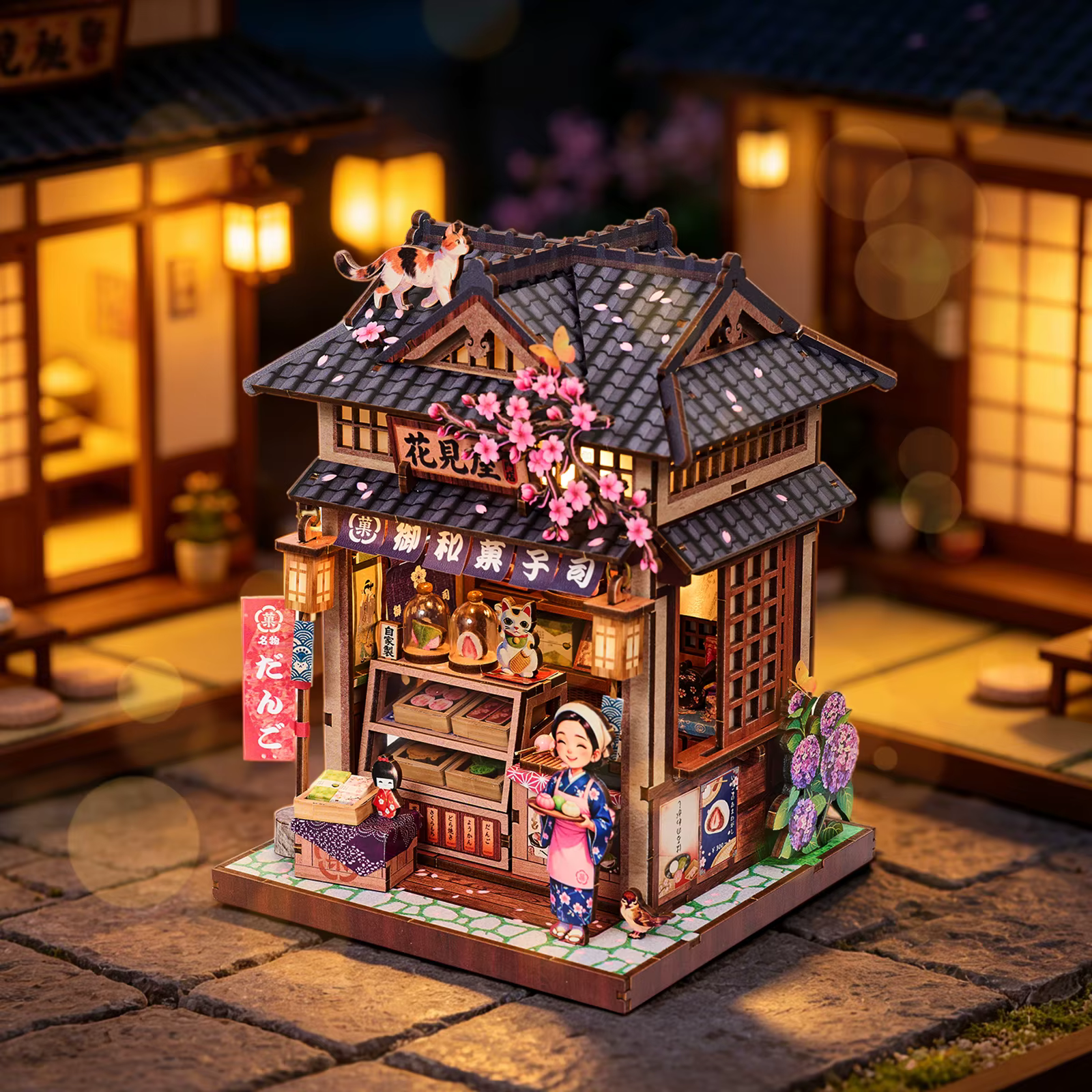 Japanese Wagashi Shop | Wooden Dollhouse
