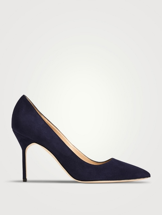 Manolo Blahnik BB 90 Suede Pumps