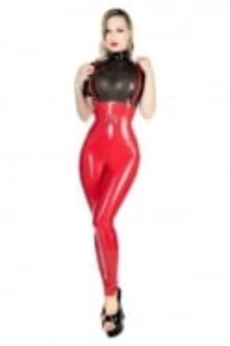 High Waisted Juliette Latex Rubber Leggings