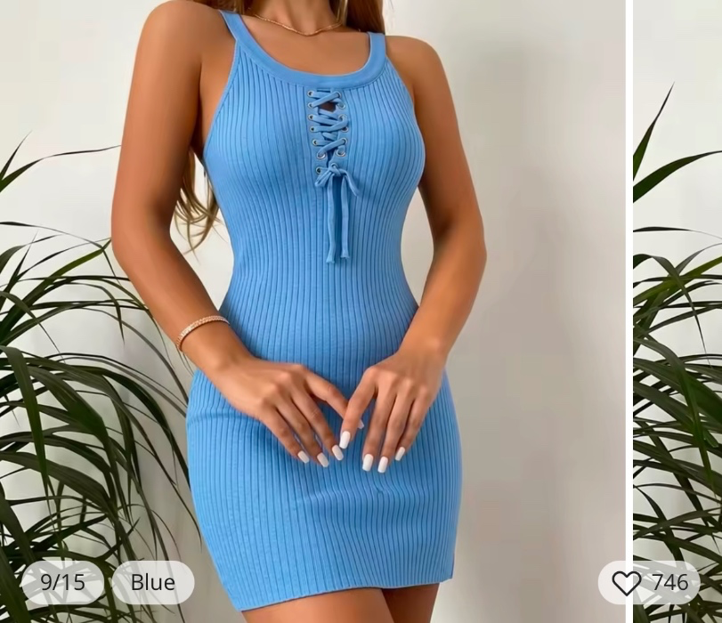 Cute mini dress blue 