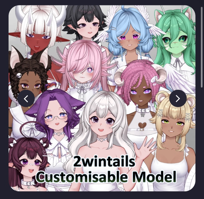 2wintails customizable model 