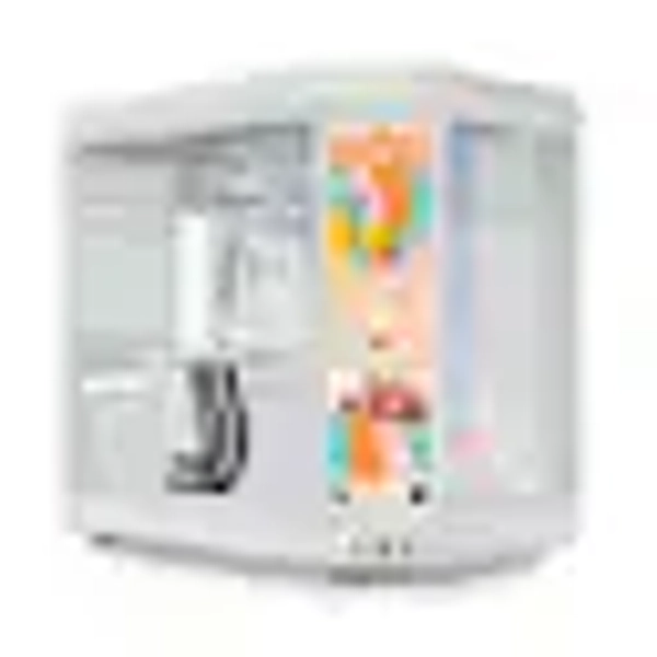 HYTE - Y70 touch infinite Dual Chamber ATX Mid Tower Modern Aesthetic Case With Integrated 2.5K IPS Touchscreen - Snow White