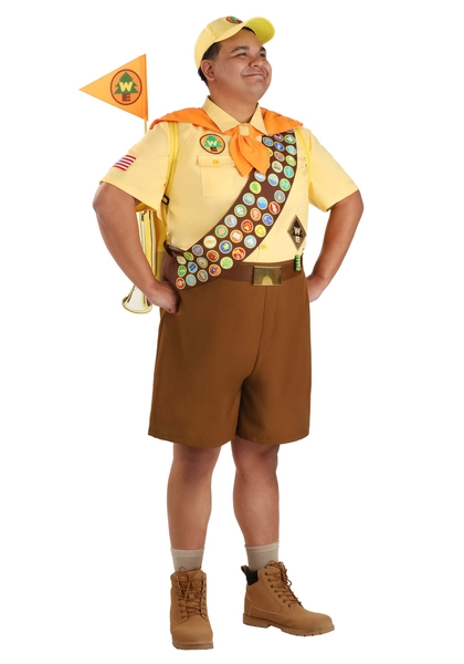 Plus Size Deluxe Disney UP Men's Russell Costume | Disney Costumes