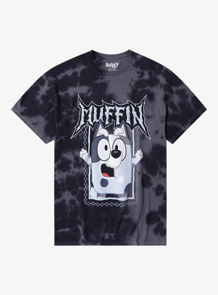 Bluey Muffin Metal Tie-Dye T-Shirt