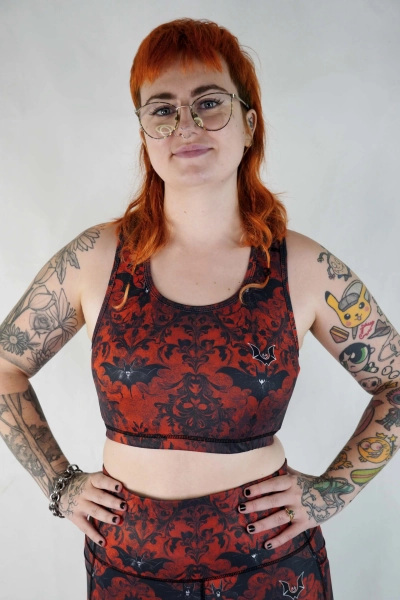 Velvet Fang - Racerback Crop Top - XS