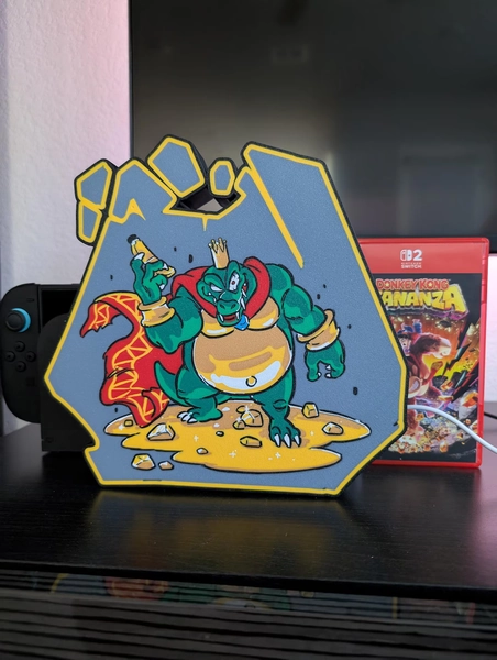 King K. Rool Light Box — Loading Screen From Donkey Kong Bananza, Gift for Gamers - Etsy