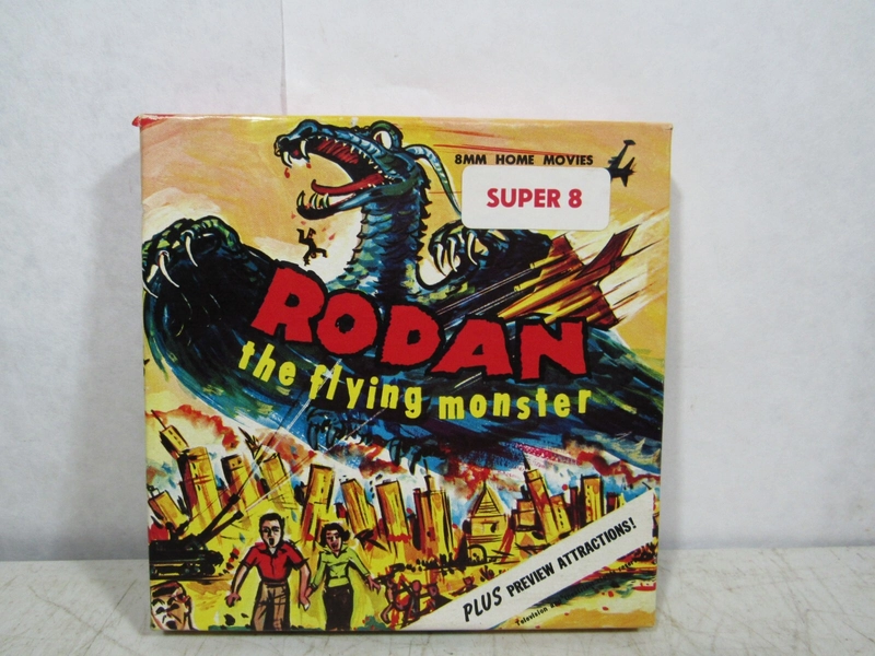 Vintage Rodan Monster Super 8 Ken Films Movie Short B&W Near Mint