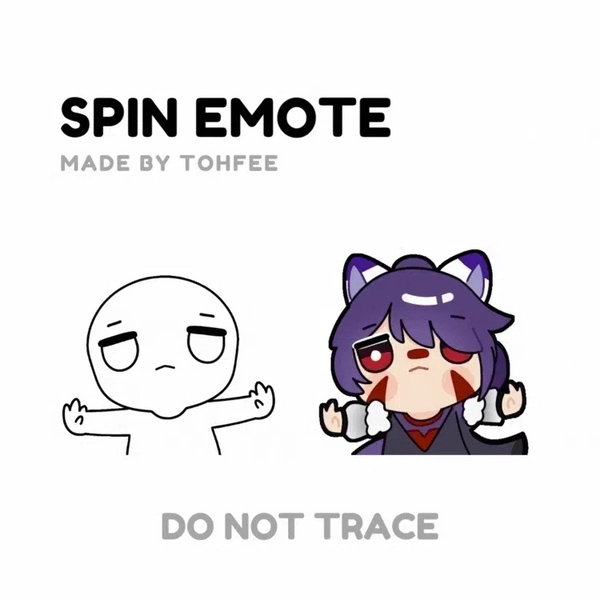 SPIN YCH EMOTE by tohfee (@tohfee)