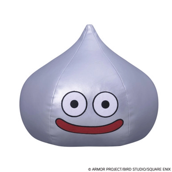 DRAGON QUEST Smile Slime Plush - Large Metal Slime