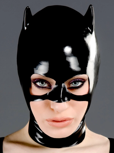 (J-01) Latex Catwoman Hood-J-01