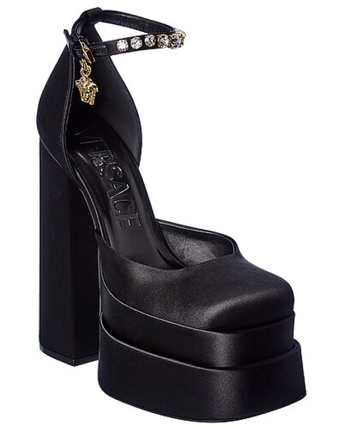 Versace Medusa Satin Platform Pump