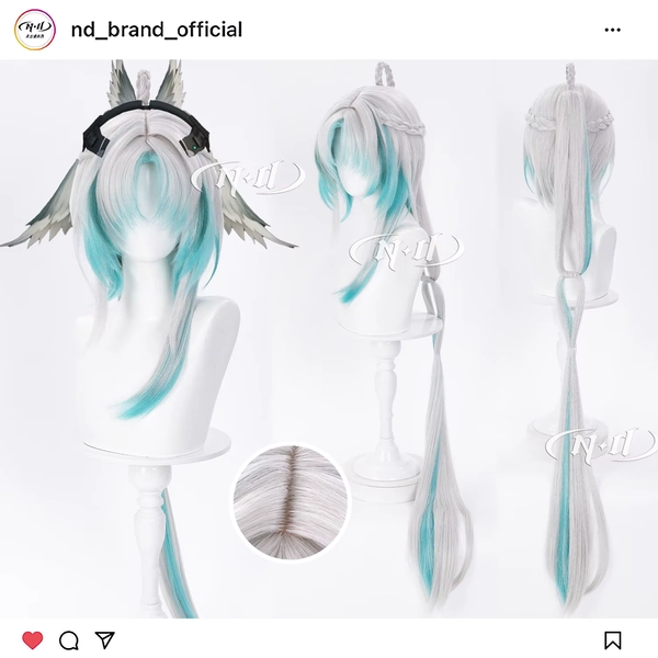 ND Li Zhiyan Jue Arknights Cosplay-Perücken, Haarteil für Comic-Con, Cosplayer, Halloween, Kostümparty, Thema, hitzebeständig - AliExpress 200000532