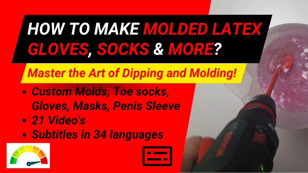 Latex workshop: Latex gloves, socks, masks and more! Pouring and dipping!