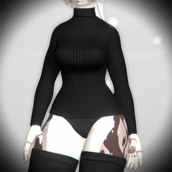 Foxmoth Turtleneck (VRCFury) V1.0 by ReversedFall on Jinxxy