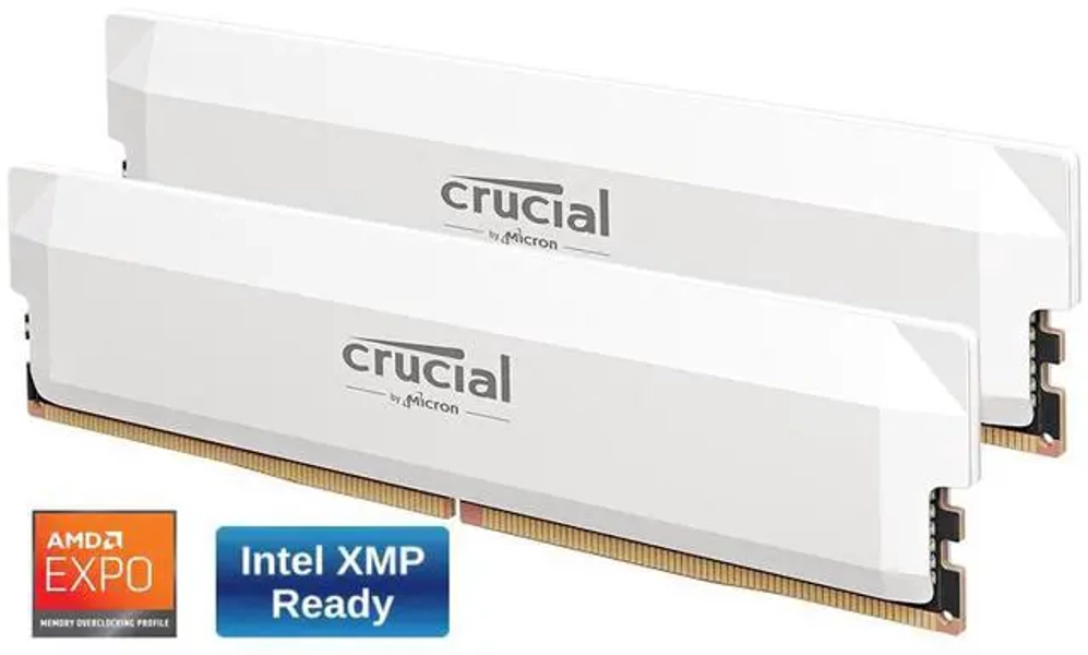 Crucial Pro Overclocking 32GB (2 x 16GB) DDR5 6000 (PC5 48000) Desktop Memory Model CP2K16G60C36U5W