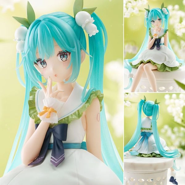Noodle Stopper Figure Hatsune Miku - Flower Lily of the Valley Ver. Vocaloid Illustration by Pirorikin (14cm)