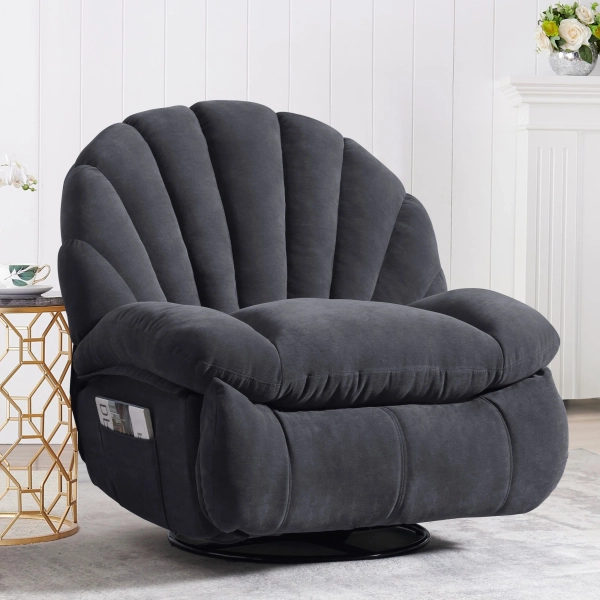 Latitude Runยฎ Wide Modern Style Accent Swivel And Rocker Recliner Chair & Reviews | Wayfair
